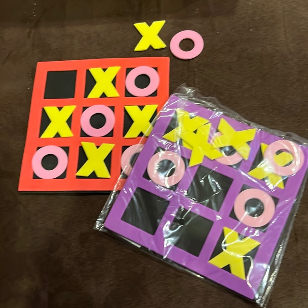 Foam travel tic tac toe